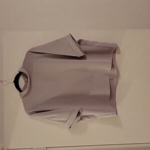Uniqlo mockneck shirt, grey  size L